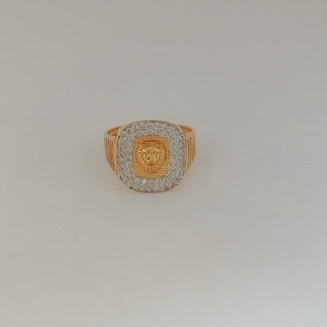 916 gold casting diomond Gents ring by 