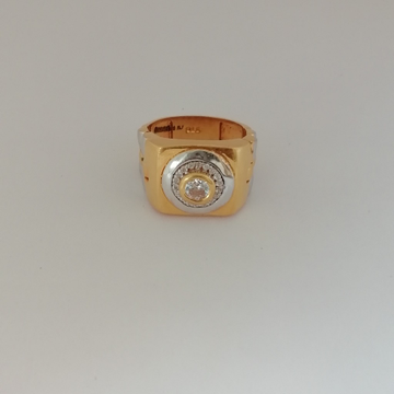 916 gold casting rodium Gents ring by 