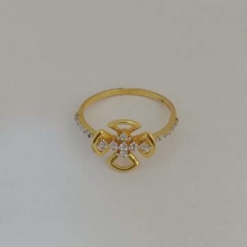 916 gold fancy flower design ladies ring by 