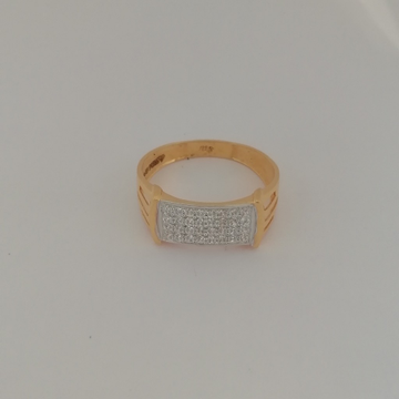 916 gold fancy diamond Gents ring by 