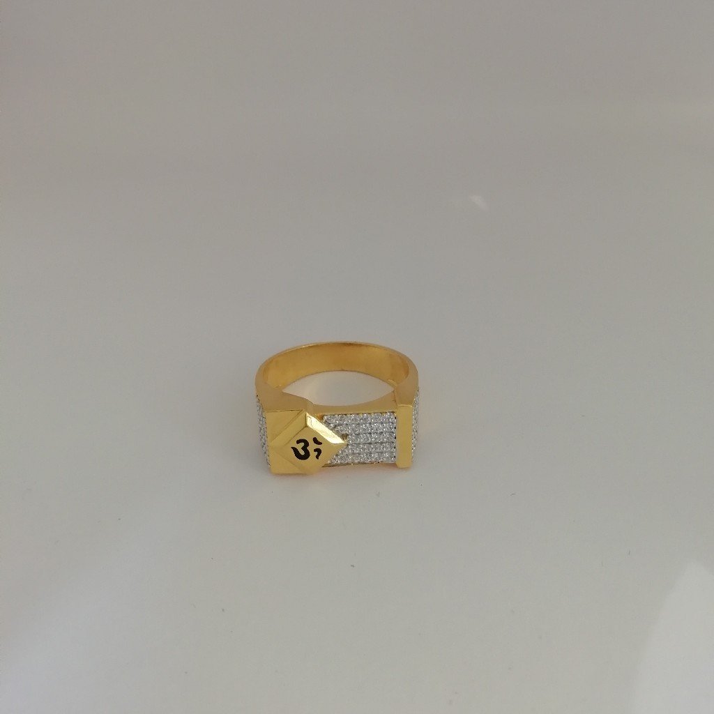 916 gold casting omkara design Gents ring