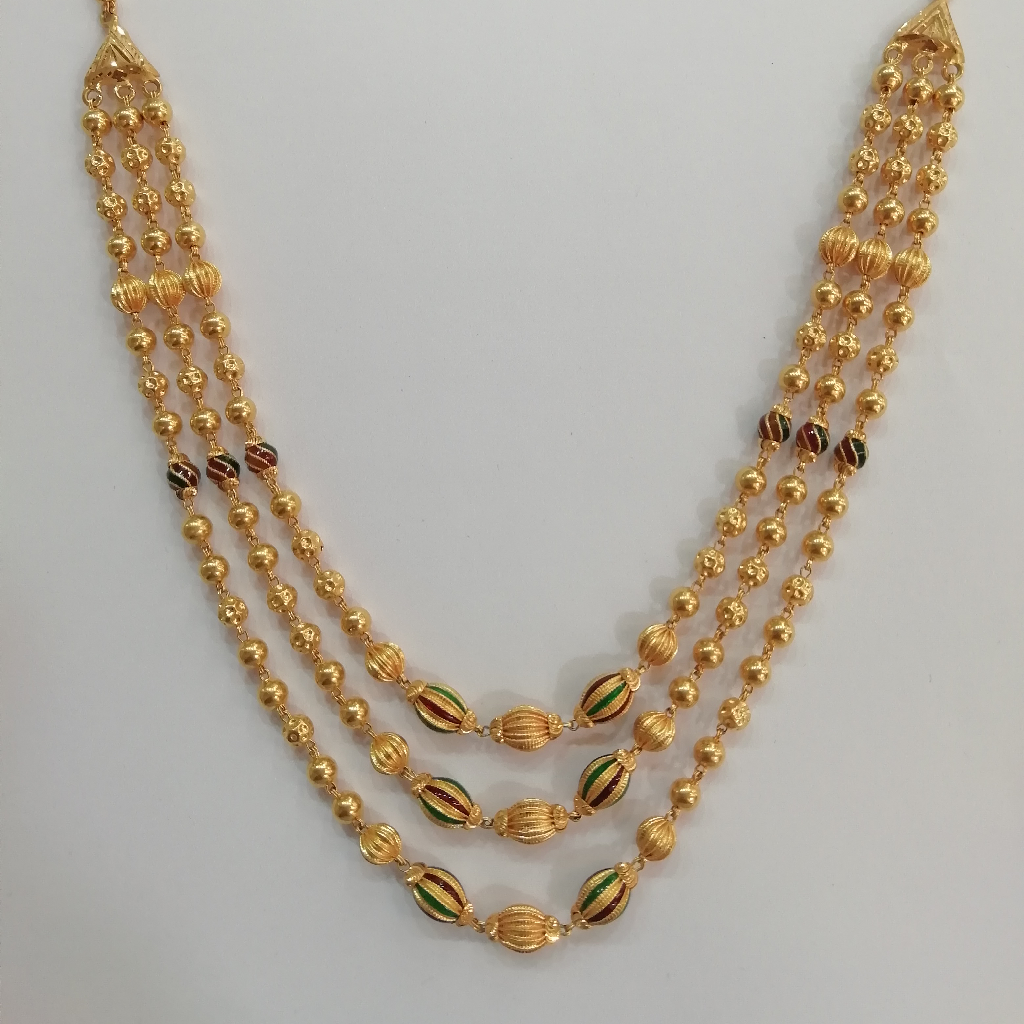 916 gold fancy chakupara magmala design