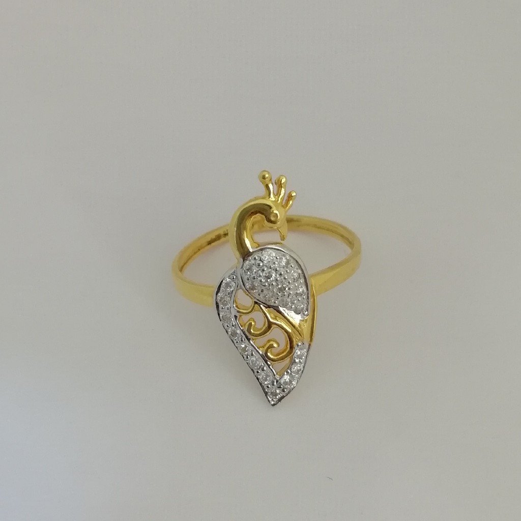 916 gold picock collection fancy ladies ring